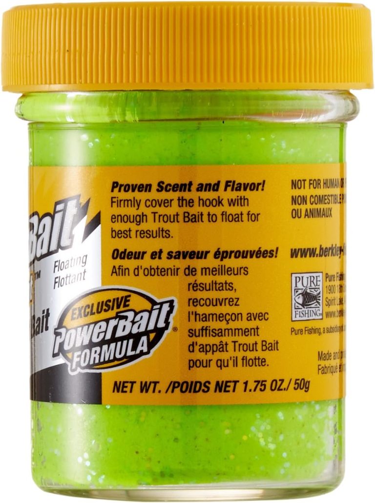 Berkley PowerBait Glitter Trout Bait, Silver Vein, Fishing Dough Bait, Scent Dispersion Technology, Irresistible Scent and Flavor, Moldable and Easy to Use